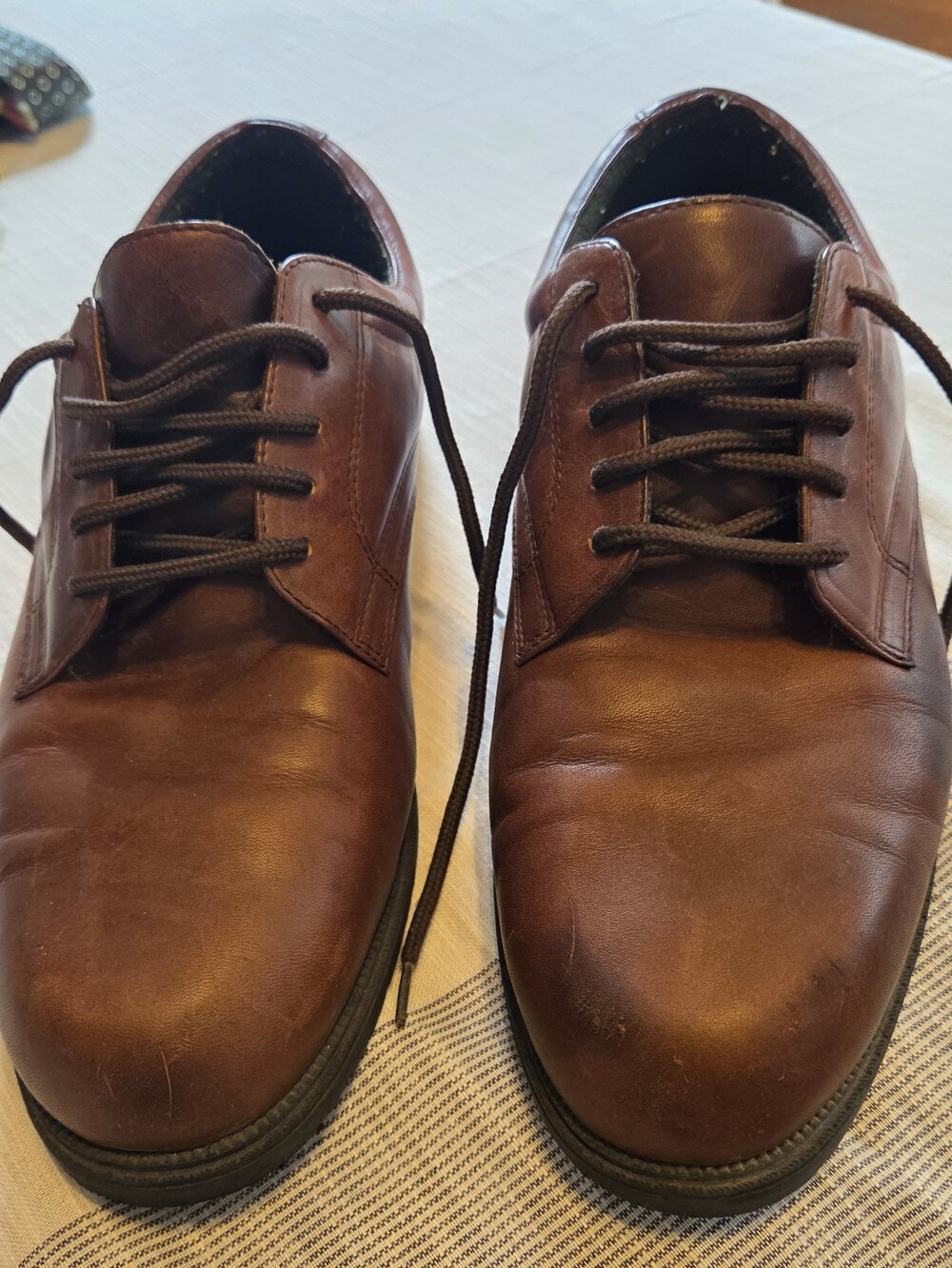 Dockers Brown Leather Derby Lace-Up Shoes